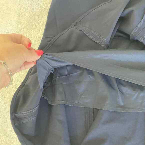 Tommy Hilfiger Navy Ruffle Hi-Low Skirt Suit Separates Lined Side Zip Size 0 - Picture 8 of 12